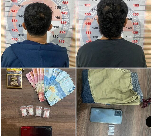 Sabu 11.98 Gram Gagal Beredar , Polres Bontang Tangkap 2 Orang Pelaku