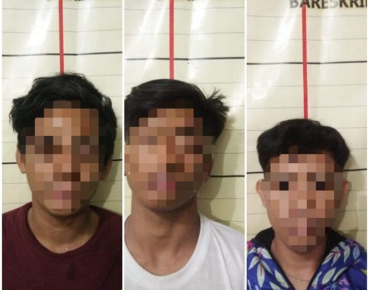 Hendak Antar Sabu Di Loktuan , 3 Orang Pelaku Jaringan Narkoba Asal Teluk Pandan Di Ringkus Polsek Bontang Utara