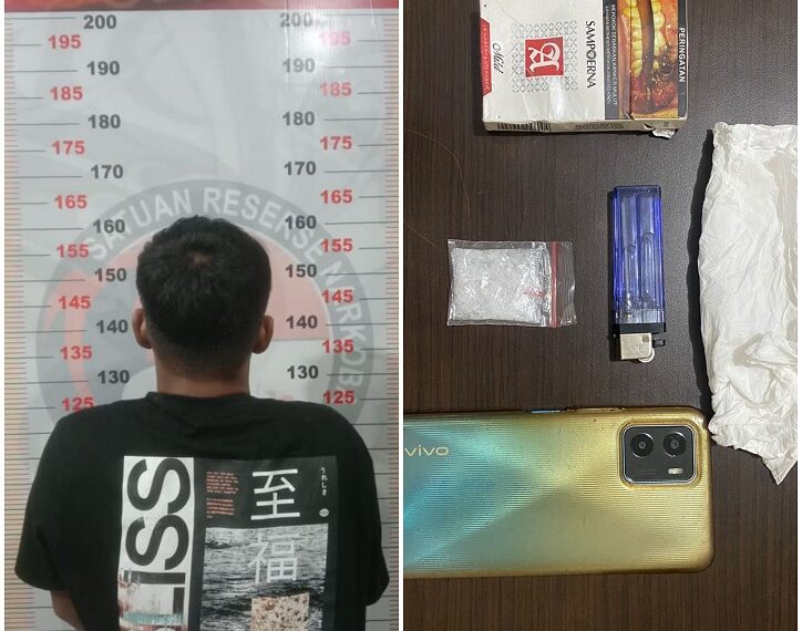 Ringkus Seorang Pelaku Penyalahgunaan Dan Peredaran Gelap Narkotika, Polres Bontang Sita 2,72 Gram Sabu