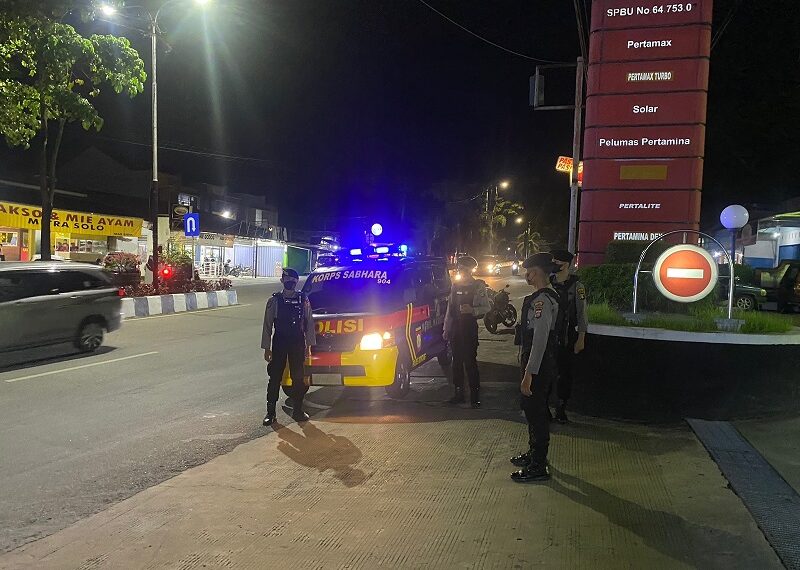 Antisi Kerawanan Kamtibmas Malam Hari Di Kota Bontang, Polisi Gencar Laksanakan Patroli