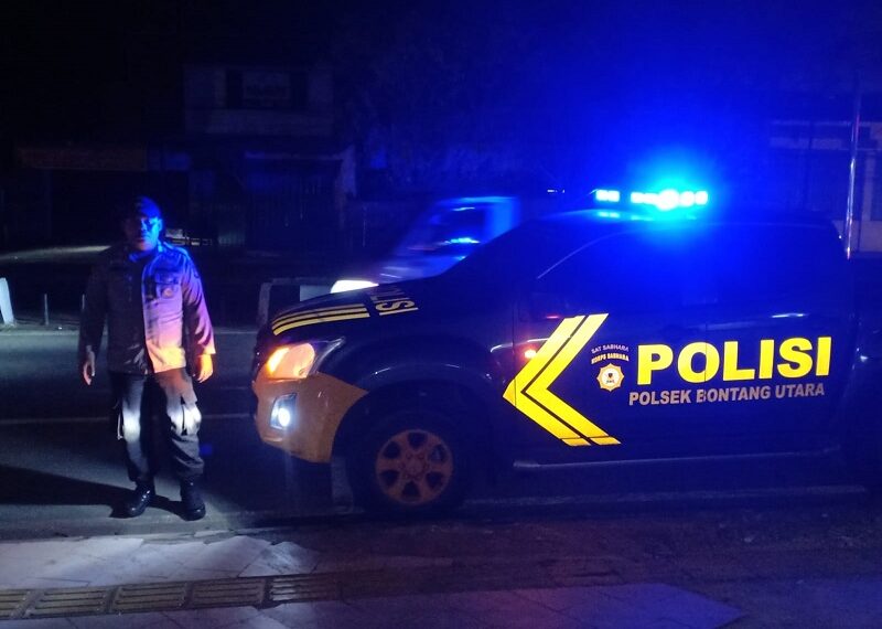 Cegah Munculnya Aksi Kejahatan Malam Hari Polsek Bontang Barat Rutin Laksanakan Patroli KRYD