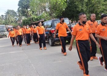Tingkatkan Kesehatan Dan Kebugaran Fisik, Personil Polres Bontang Rutin Laksanakan Olahraga Bersama