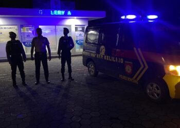 Samapta Polres Bontang Lakukan Patroli ATM Perbankan, Cegah Gangguan Kamtibmas