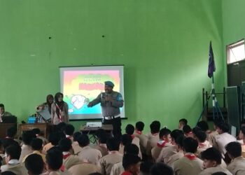 Cegah Penyalahgunaan Narkoba Di Kalangan Pelajar, Polsek Muara Badak Gelar Sosialisasi