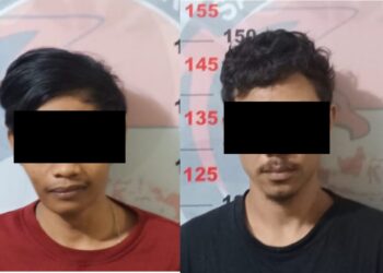 Dua Pemuda Loktuan Ditangkap Polisi Saat Ambil Pesanan Sabu