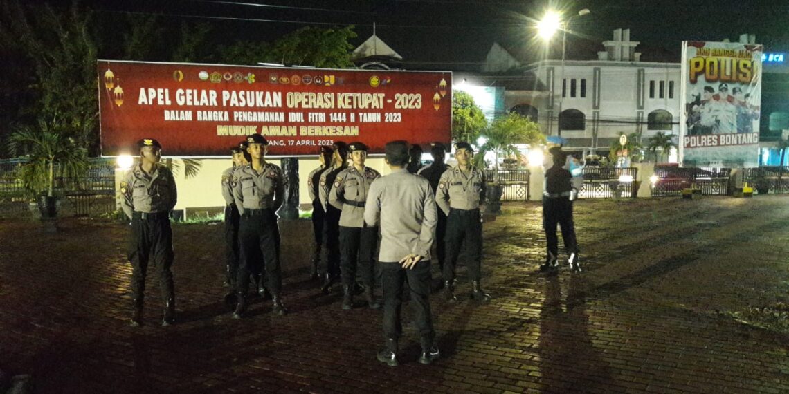 Bintara Remaja 2023 Polres Bontang Melaksanakan Apel Malam dan Pembinaan