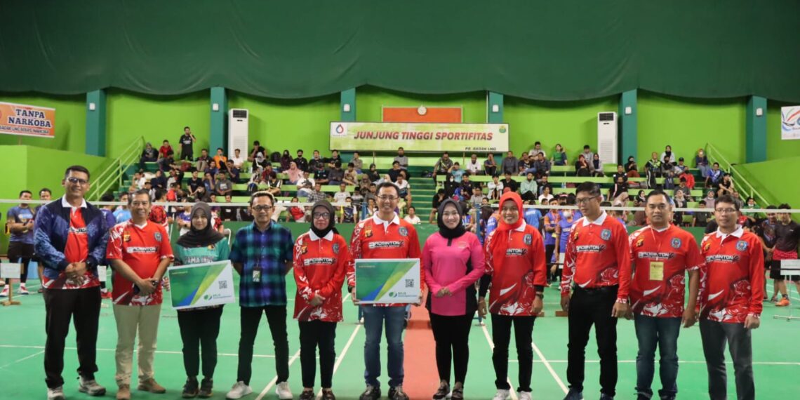 Dalam Rangka Hari Bhayangkara Ke – 77 Polres Bontang Gelar kejuaraan Turnamen Bulutangkis Kapolres Bontang Open 2023