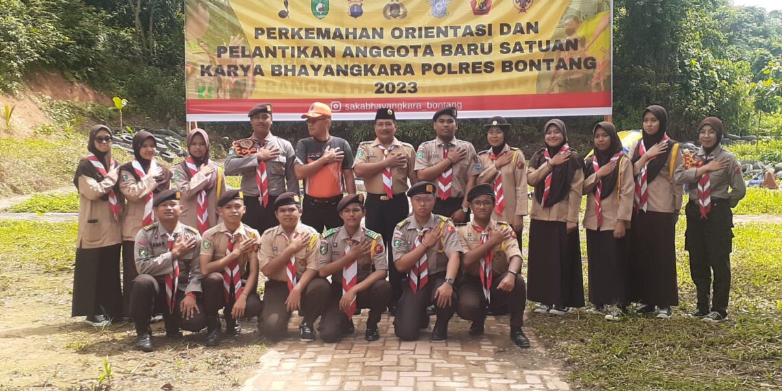 Calon Anggota Saka Bhayangkara Bontang Mengikuti Masa Orientasi