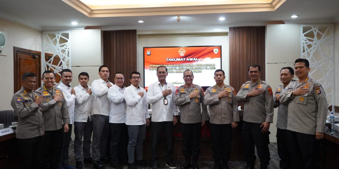 Wakapolda Kaltim Terima Tim BPK RI Dalam Rangka Audit Kinerja dan Anggaran di Polda Kaltim