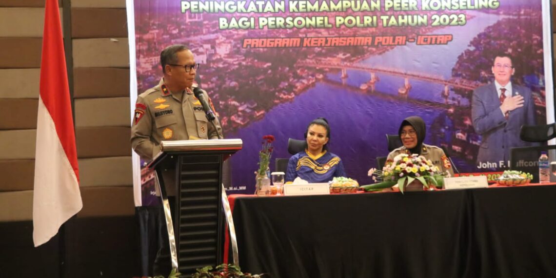 Wakapolda Kaltim Hadiri Kegiatan Peningkatan Kemampuan Peer Konseling Psikologi Bagi Personel Polri Tahun 2023