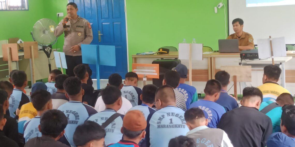 Melalui Penyuluhan Kanit Binmas Berharap Murid SMKN I Terhindar Dari Penyalahgunaan Narkoba