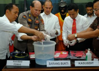 Polda Kaltim Kembali Musnahkan Barang Bukti Sabu Seberat 1.042 Gram