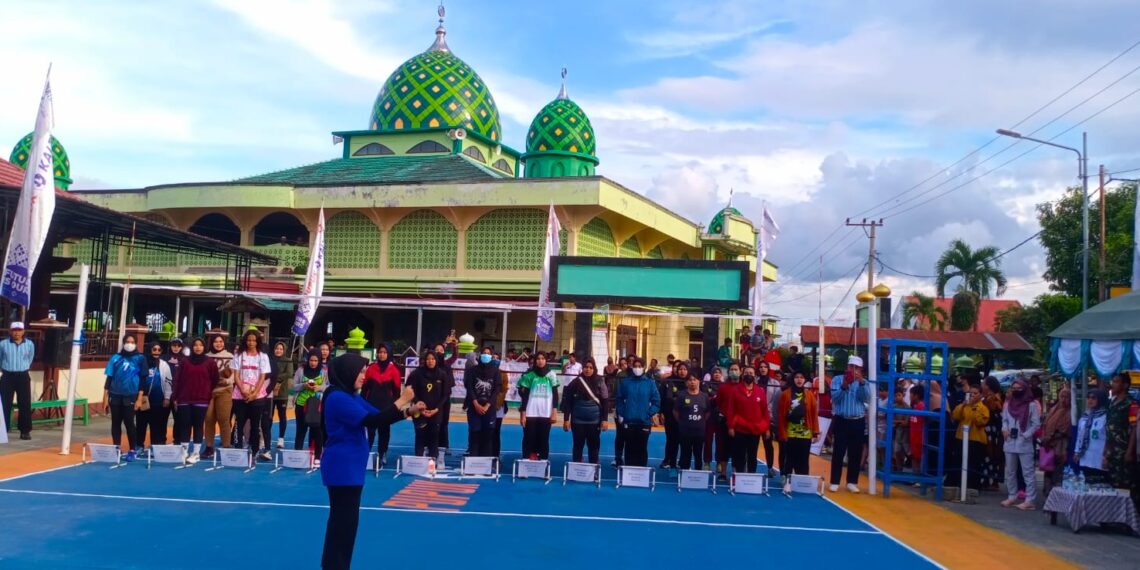 Kapospol Loktuan Hadiri Pembukaan Turnamen Bola Voli Tingkat Kelurahan Se Kota Bontang