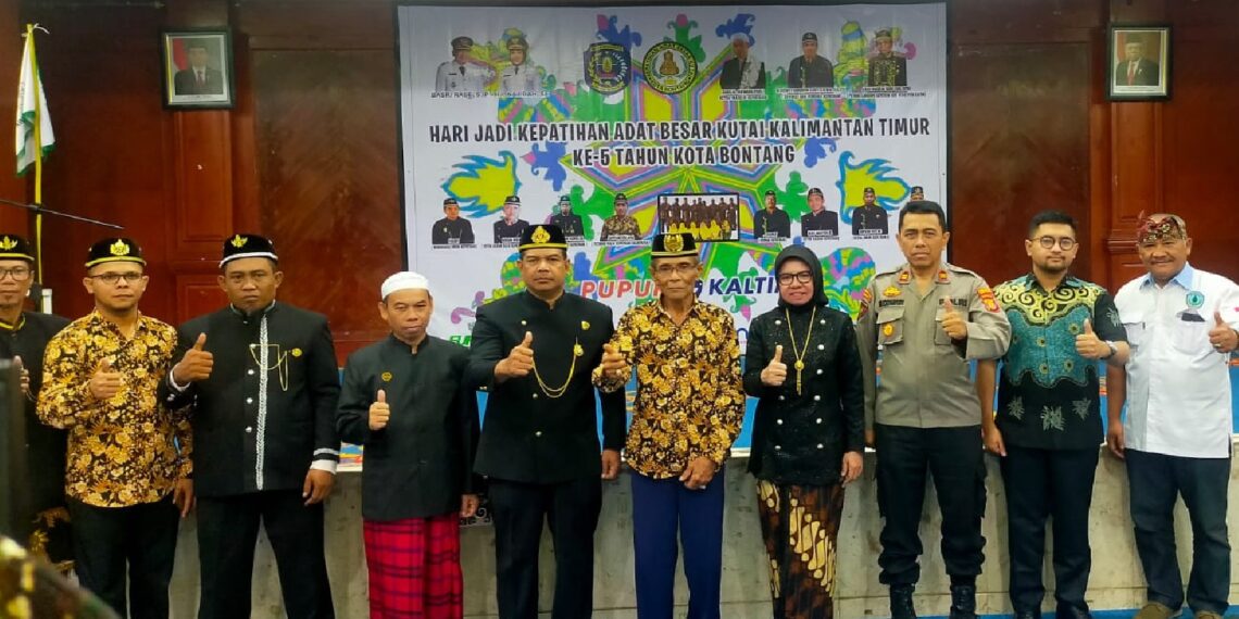 Kapolsek Bontang Utara Hadiri Hari Jadi Kepatihan Adat Besar Kutai Kalimantan Timur Ke 5 Tahun