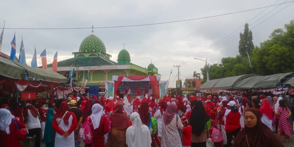 Bhabinkamtibmas Loktuan Hadiri Giat Olah Raga Pagi Paud: Senam Dapat Menjaga Kesehatan Anak