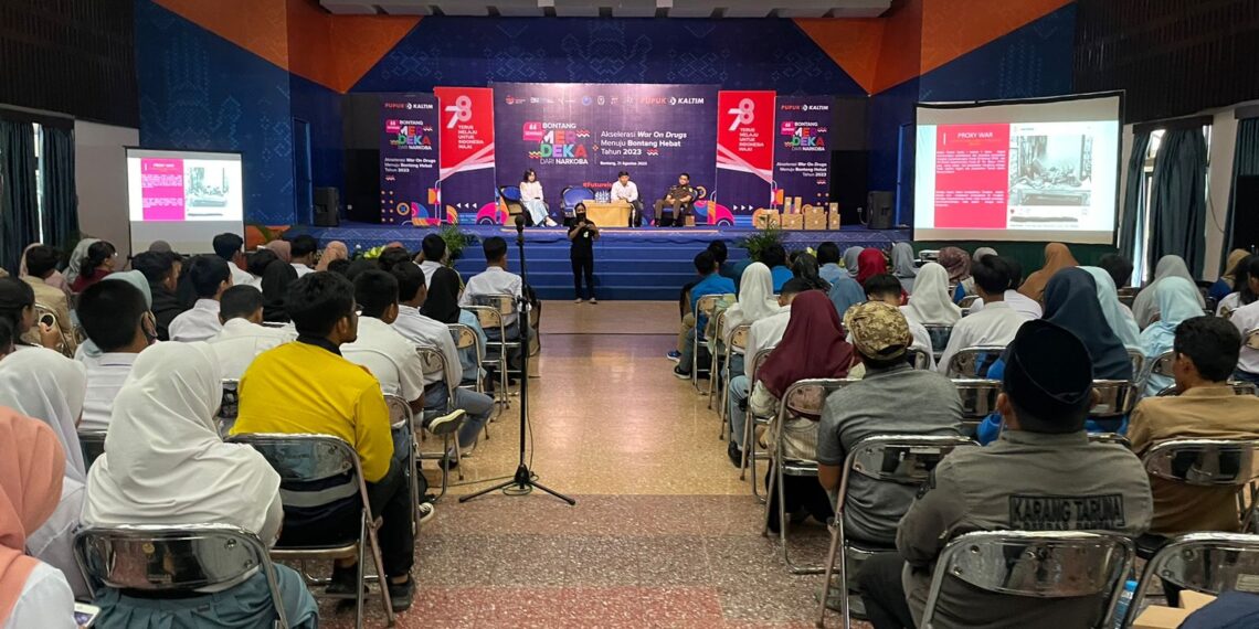 Kasat Reskoba Polres Hadiri Seminar Bontang Merdeka dari Narkoba: Tantangan Kita Semua Untuk mengungkap Modus Peredarannya Yang Selalu Berubah