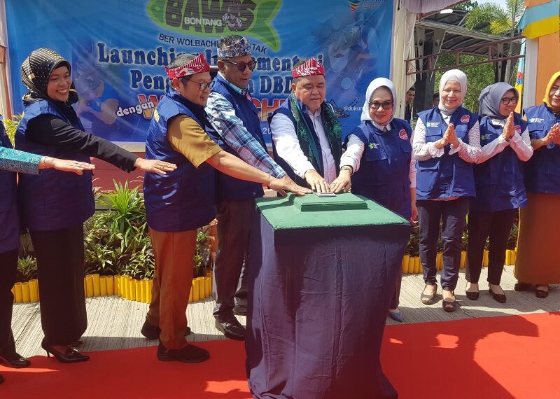 Kapolsek Bontang Utara Hadiri Launching Implementasi Bawis (Berwolbachia Serentak) Inovasi Teknologi Penanggulangan DBD
