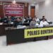 Polres Bontang Mengikuti Dialog Secara Virtual Dengan Tema Kesiapan Polri dalam penyambutan Natal dan Tahun Baru di Masa Kampanye 2024