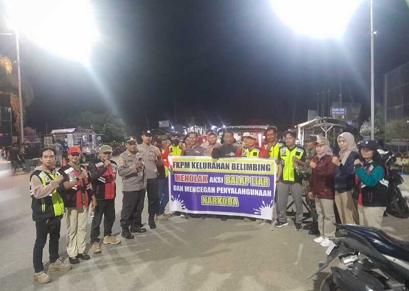 Pastikan Kondisi Aman dan Kondusif Kapolsek Bontang Barat Pimpin Patroli Blue Light