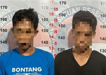 Berurusan Dengan Narkoba Dua Warga Bontang Ditangkap Polisi Ditempat Terpisah