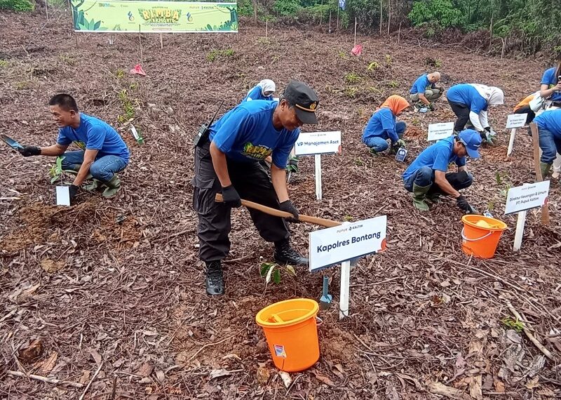 Kapolsek Bontang Barat Hadiri Kegiatan Rimba Harmoni PT Pupuk Kaltim