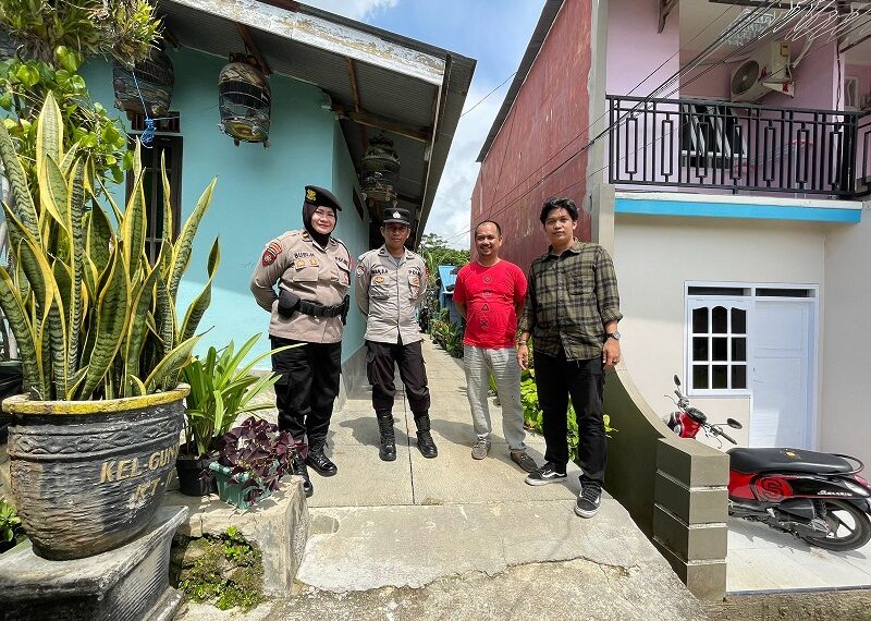 Personil Polres Bontang Melaksanakan Pengamanan Kampanye Salah Satu Caleg DPRD Prov Kaltim