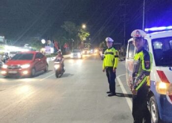 Masyarakat Resah Karena Aksi Balap Liar, Sat Lantas Polres Bontang Tingkatkan Pergelaran Personil