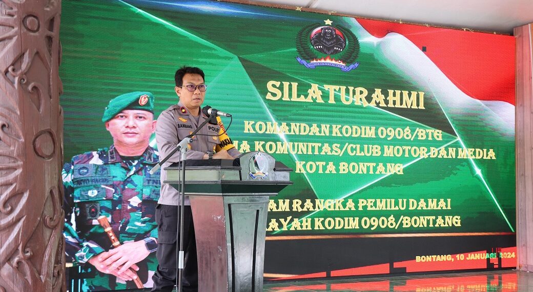 Jalin Kebersamaan, TNI – Polri, Club Motor Dan Media Bersinergi Untuk Sukses Dan Amankan Pemilu 2024