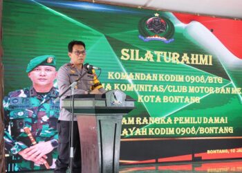 Jalin Kebersamaan, TNI – Polri, Club Motor Dan Media Bersinergi Untuk Sukses Dan Amankan Pemilu 2024
