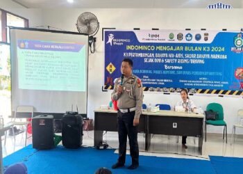 Peduli Terhadap Keselamatan Berlalu Lintas Sat Lantas Polres Bontang Kolaborasi dengan Indominco Madiri Gelar “Indominco Mengajar