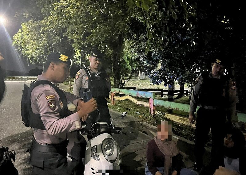 Polres Bontang Gelar Patroli Malam Ciptakan Situasi Kamtibmas Kondusif Pasca Pemilu 2024