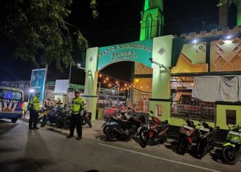 Hilangkan Adanya Niat Dan Kesempatan Pelaku Kriminalitas, Sat Lantas Polres Bontang Rutin Patroli Blue Light