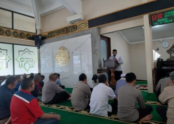 Tingkatkan Iman Dan Taqwa, personil Polres Bontang Laksanakan Pembinaan Rohani