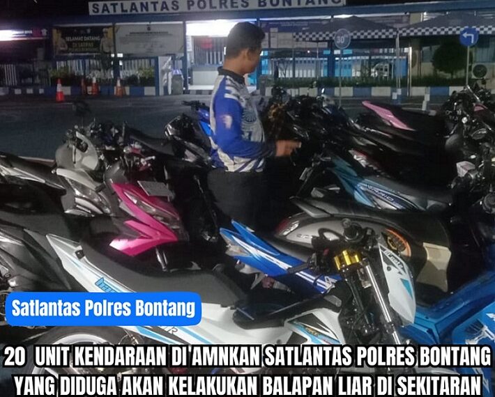 Buat Gaduh Dan Potensi Gangguan Keamanan, URC Bontang Presisi Ringkus Rombongan Pemotor