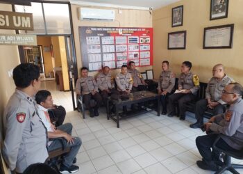 Wasdal Kinerja, Polsek Bontang Selatan Lakukan Anev terhadap Bhabinkamtibmas