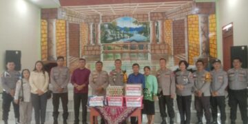 Bangun hubungan yang harmonis dengan Pemuka Agama, Kapolres Bontang Silaturahim dengan Pendeta dan pengurus gereja Alkitab Anugrah Bontang