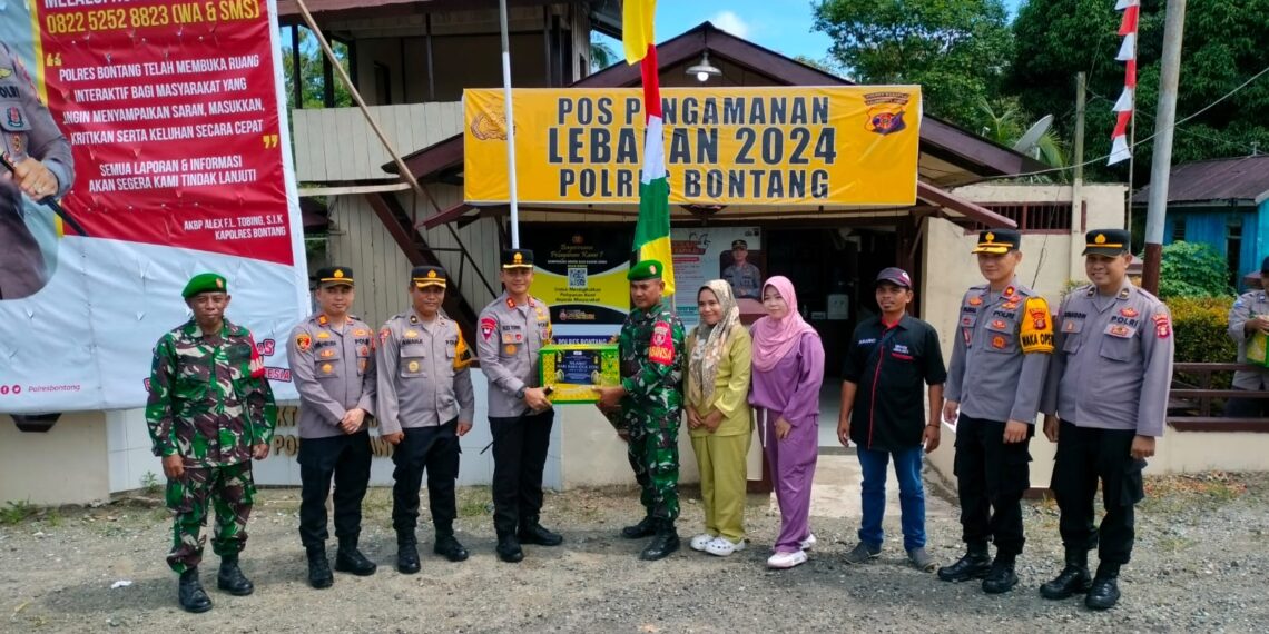 Pastikan kesiapan personil, Kapolres Bontang Tinjau Pos Pam Marangkayu