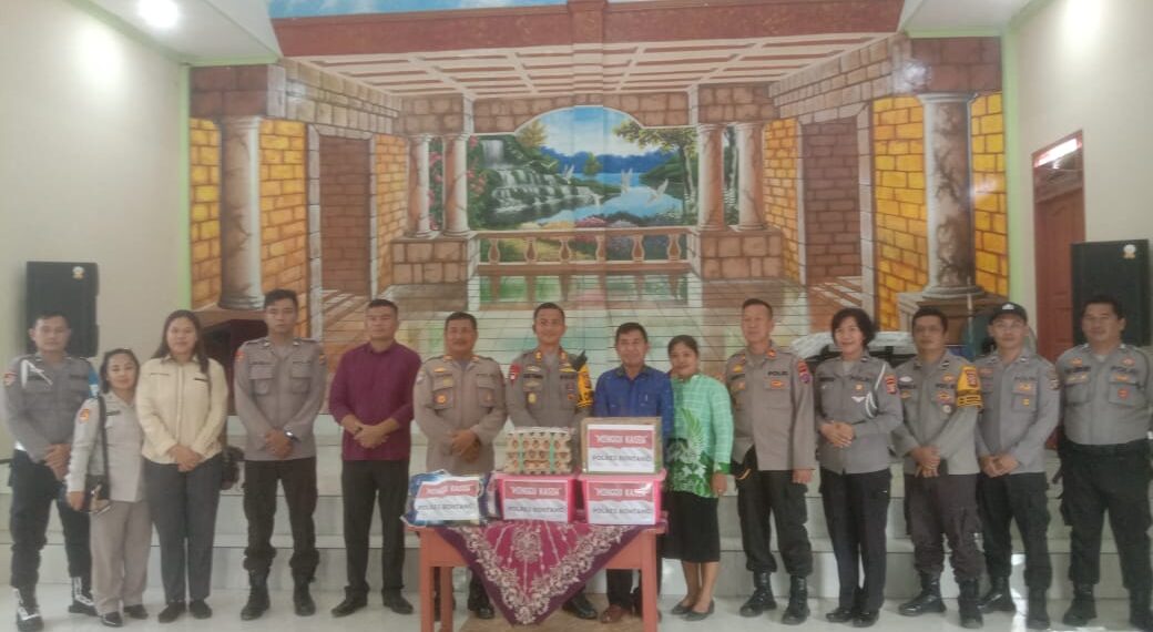 Dekatkan diri dengan Masyarakat, Kapolres Bontang Gelar Minggu Kasih di Gereja Alkitab Anugerah Bontang