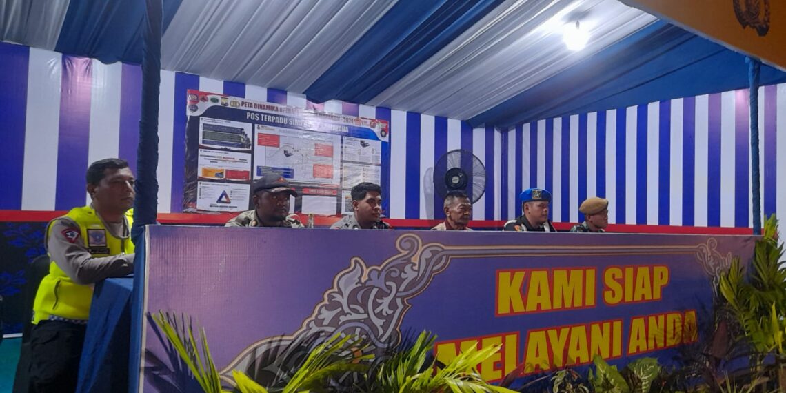 H + 5 Lebaran, Pospam Simpang Ramayana tetap siaga Amankan Mudik Lebaran Tahun 2024