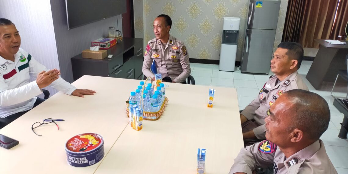 Upayakan Ketertiban Sektor Kelautan, Sat Polair Polres Bontang lakukan Koordinasi dengan Dinas Kelautan dan Perikanan Kota Bontang