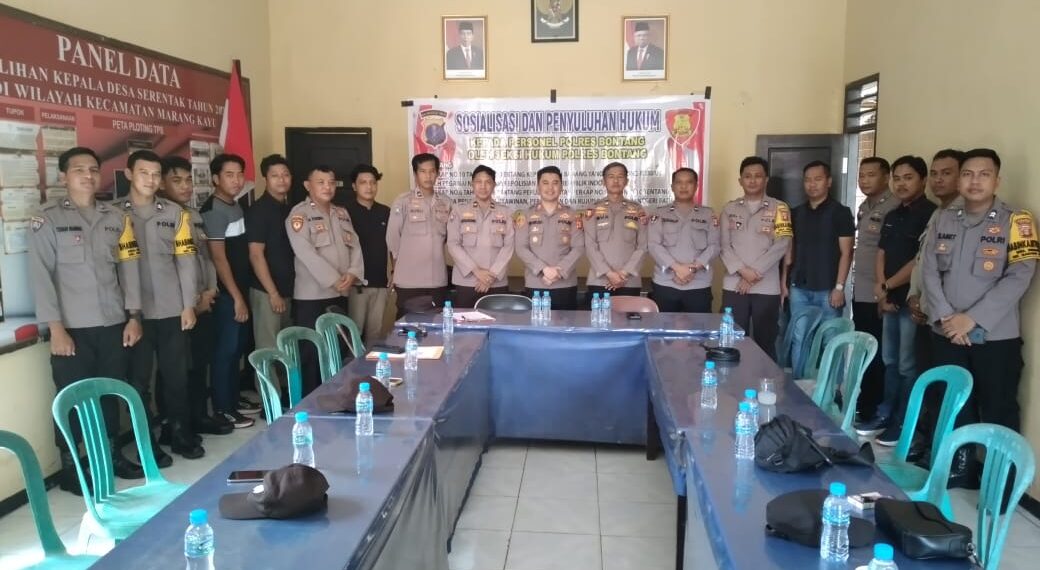 Konsolidasi Internal, Sie Hukum Polres Bontang Lakukan Sosialisasi dan Luhkum