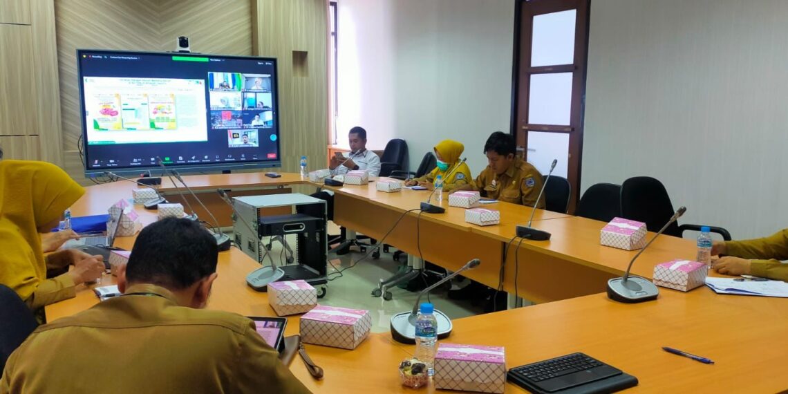 Monitoring Perkembangan Inflasi Daerah, Satgas Pangan Ikuti Rakor Pengendalian Inflasi secara Virtual