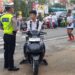 Sat Lantas Polres Bontang Laksanakan Giat Strong Point dan Penindakan Pelanggaran Kasat Mata