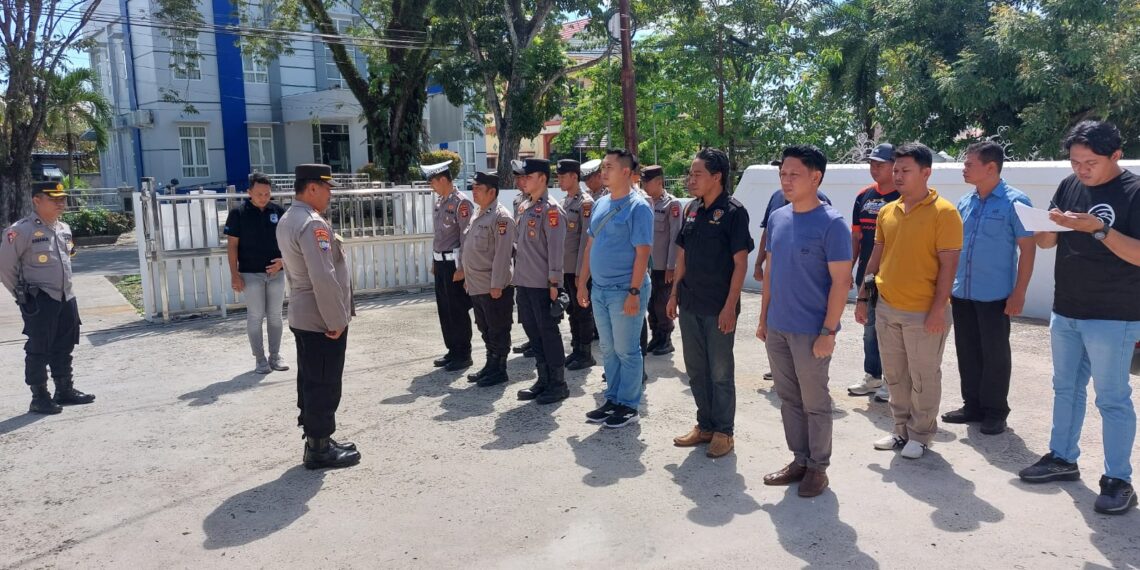 Antisipatif Terhadap Situasi Kamtibmas, Polres Bontang Siagakan Personil di KPU