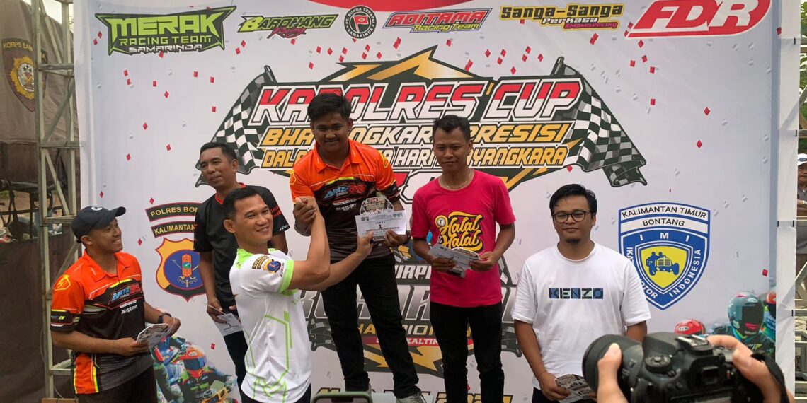 Wadahi Pecinta Uji Adrenalin, Polres Bontang Sukses Gelar Perhelatan Kapolres Cup Race Kejurprov Seri II Kaltim