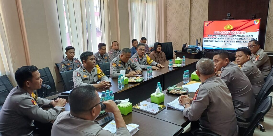 Bangun Zona Integritas, Tim Ro Rena Polda Kaltim lakukan pengecekan pelayananan Publik Polres Bontang