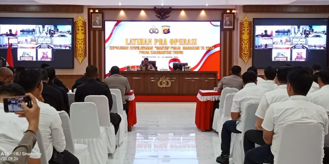 Mantapkan Pola Pengamanan Ops Mantap Praja Mahakam 2024, Polda Kaltim Gelar Latpraops Jelang Pilkada Serentak