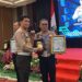 Hadiri Rakernis Fungsi Lalu Lintas, Kasat Lantas Polres Bontang terima Penghargaan Kasat Lantas Berprestasi