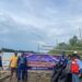 Aksi Bersih-Bersih Sungai di Pesisir Mahakam, KP. XII-2011 Ditpolairud bersama Nelayan Bersatu Jaga Kebersihan Lingkungan