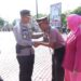 Kapolres Bontang Pimpin Upacara Kenaikan Pangkat Penghargaan Personil Polres Bontang